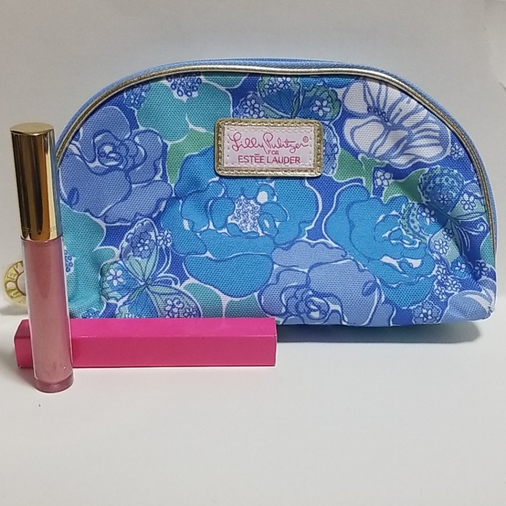 Lilly Pulitzer for Estee Lauder Cosmetic Bag & Glo